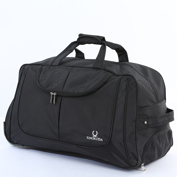 Fashion Portable Polyester Oxford Fabric Duffel Trolley Travel Bag