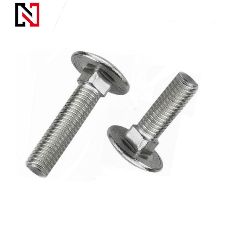 Stainless Steel Carriage Bolt with Mushroom Head Square Neck Bolt