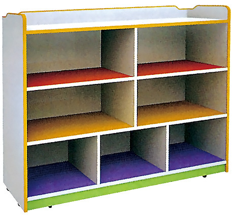 Wooden Child Furniture Toy Storage Cabinet Designs (SF-120C)