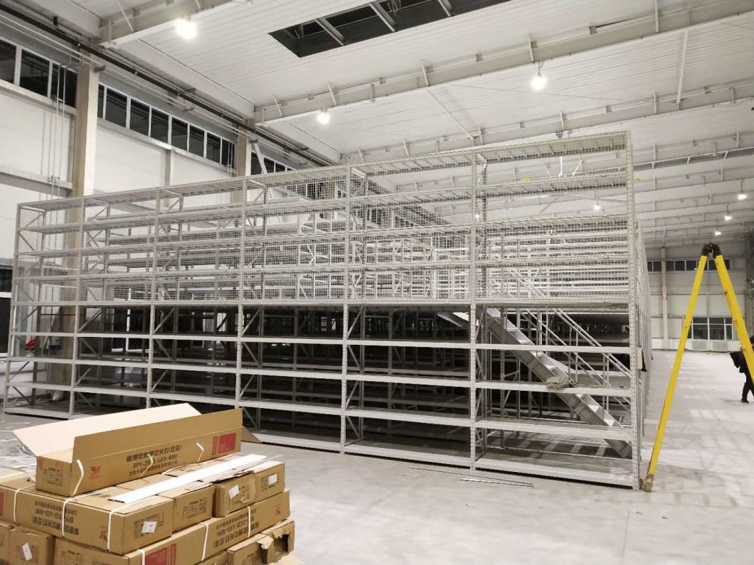 High Density Heavy Duty Warehouse Racking Multi-Level Mezzanine Flooring