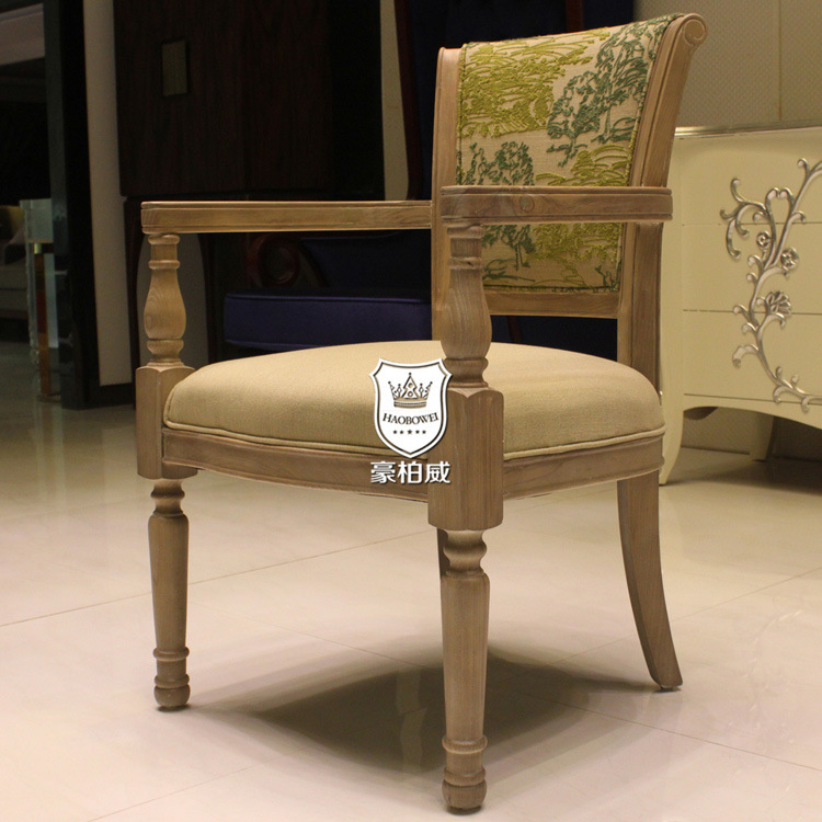 Saudi Arabia Bespoke Solid Wood Commercial Restaurant Dining Chair W/O Arms