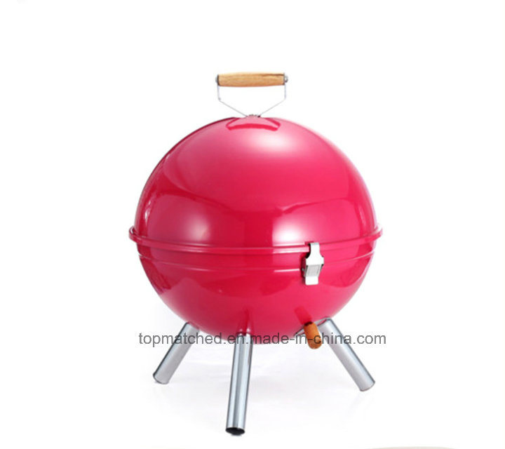 Portable Round BBQ Grill Charcoal Barbecue Grill