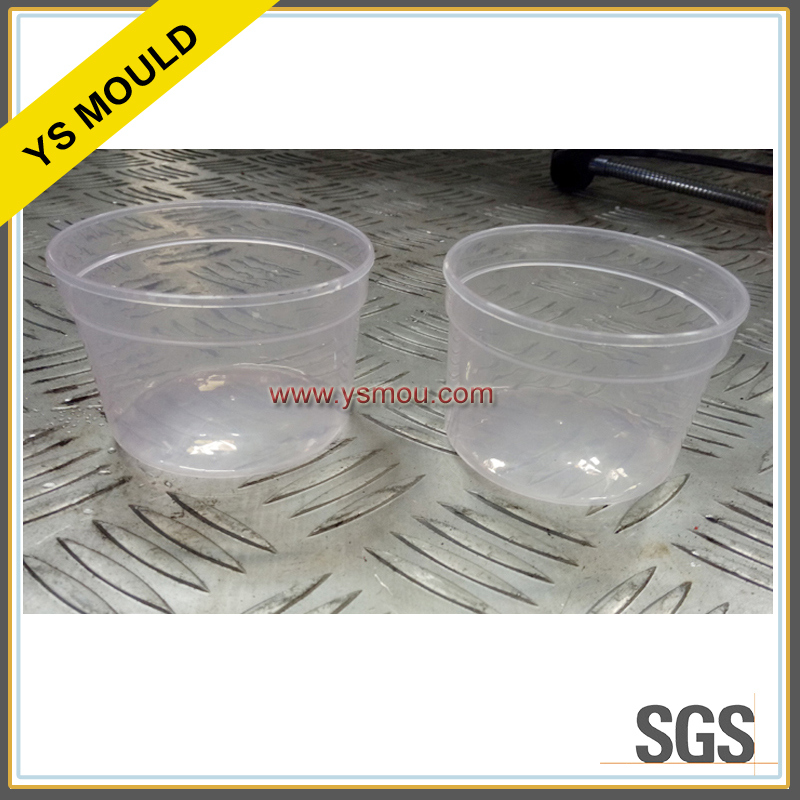 4 Cavities Plastic Injection Cup Mould