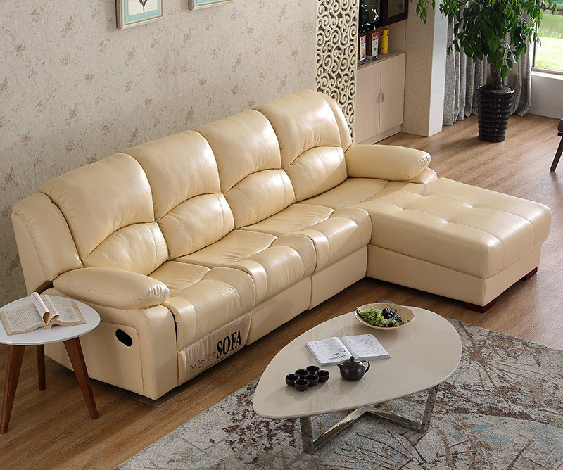 2017 New Living Room Recline Sectional Leather Sofa