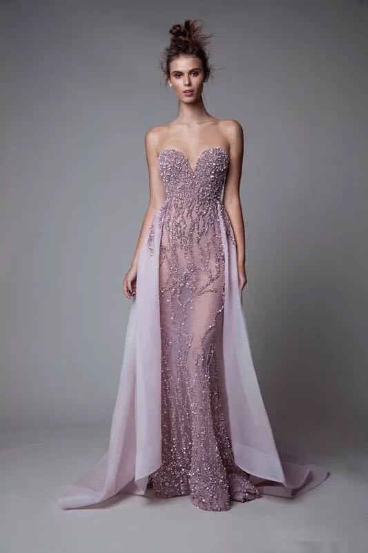 Crystal Prom Party Gowns Purple Tulle Cocktail Evening Dresses Ra939