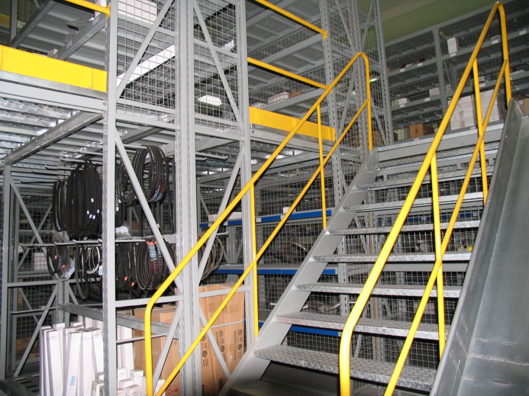 Industrial Warehouse Modular Steel Mezzanine Racking Floor