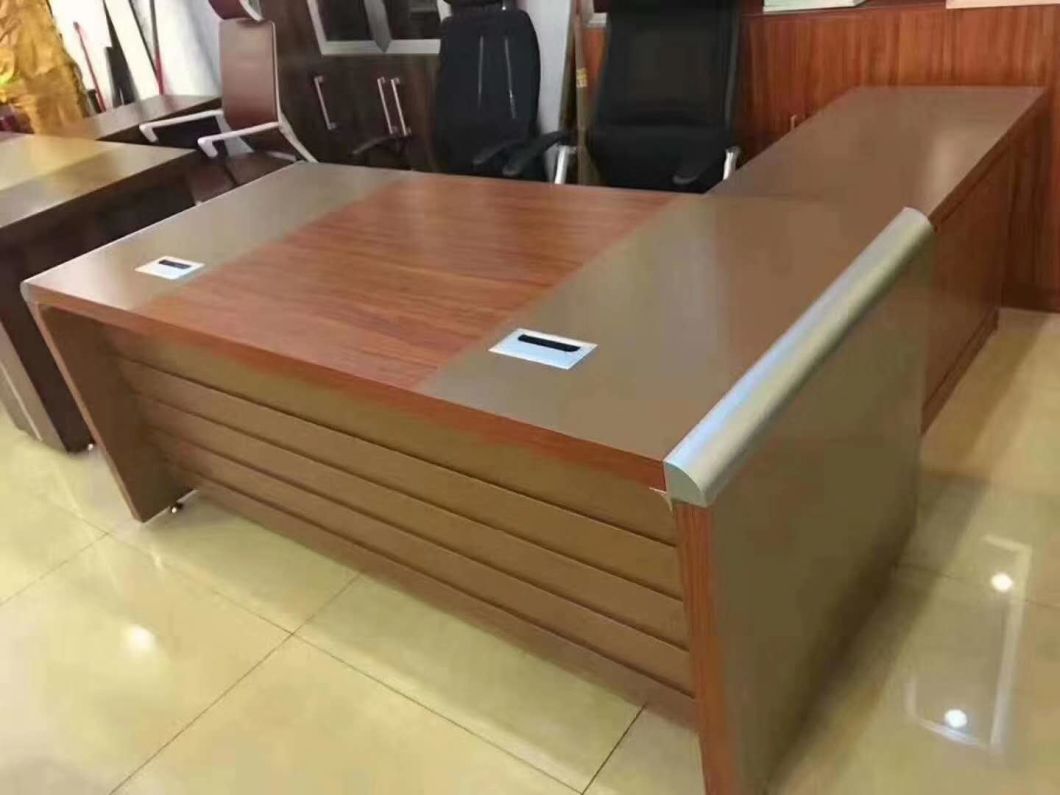High Quality Metal Edge Banding Executive Desk for Office Furniture