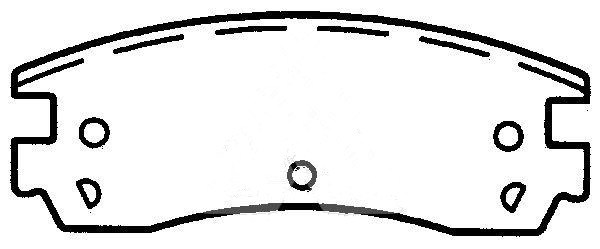 D714 Brake Pad Back Plate