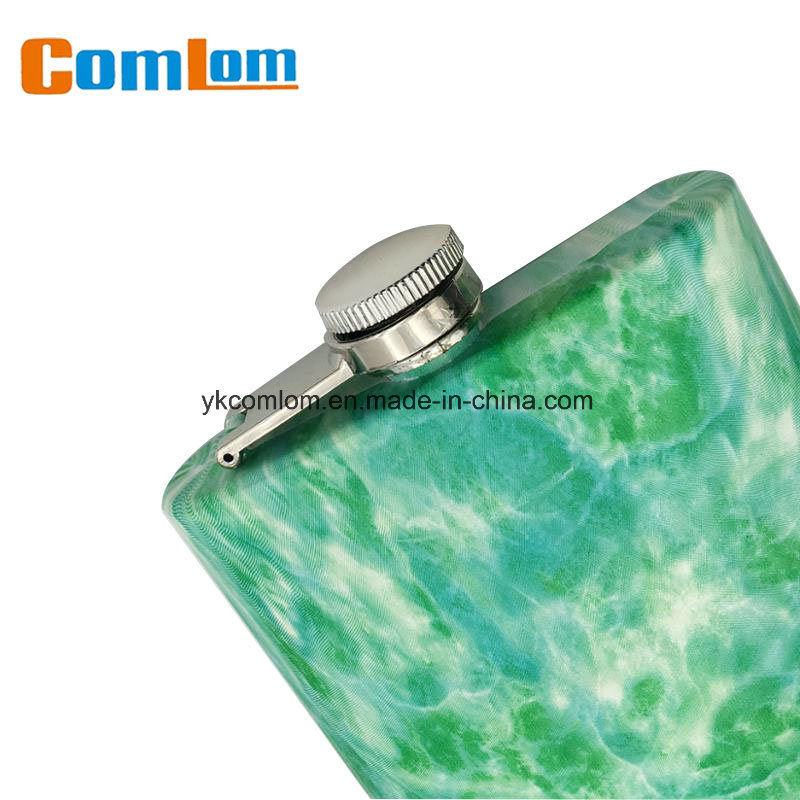 CL1C-HE-1A Comlom Stainless Steel Texture Retro Fashionable Whisky Hip Flask