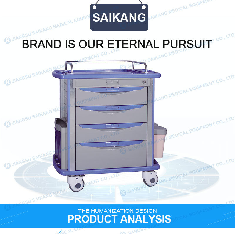 China Online Shopping Low Price Hospital ABS Nursing Trolley