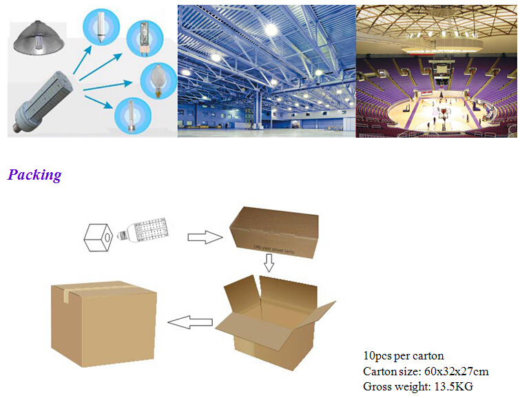 80W E40 LED High Bay Light Corn Bulbs LED Highbay Light