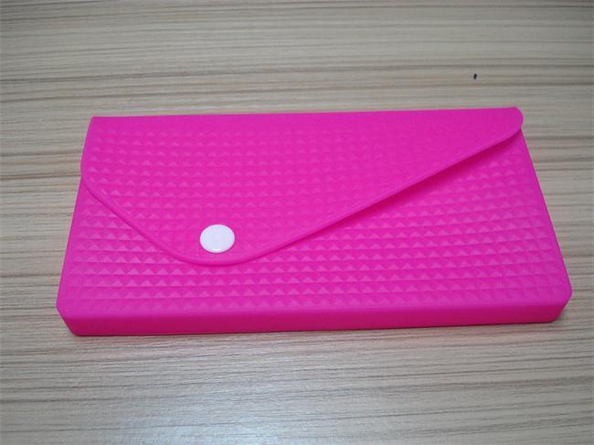 Fashionable Folded Silicone Wallet / Silicone Purse