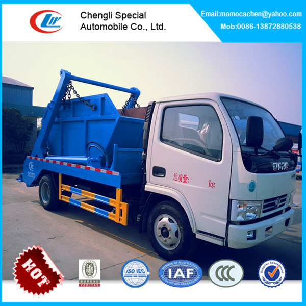 Mini Swing Arm Garbage Truck Skip Loader Truck Arm Roll Container Refuse Truck 3-4cbm