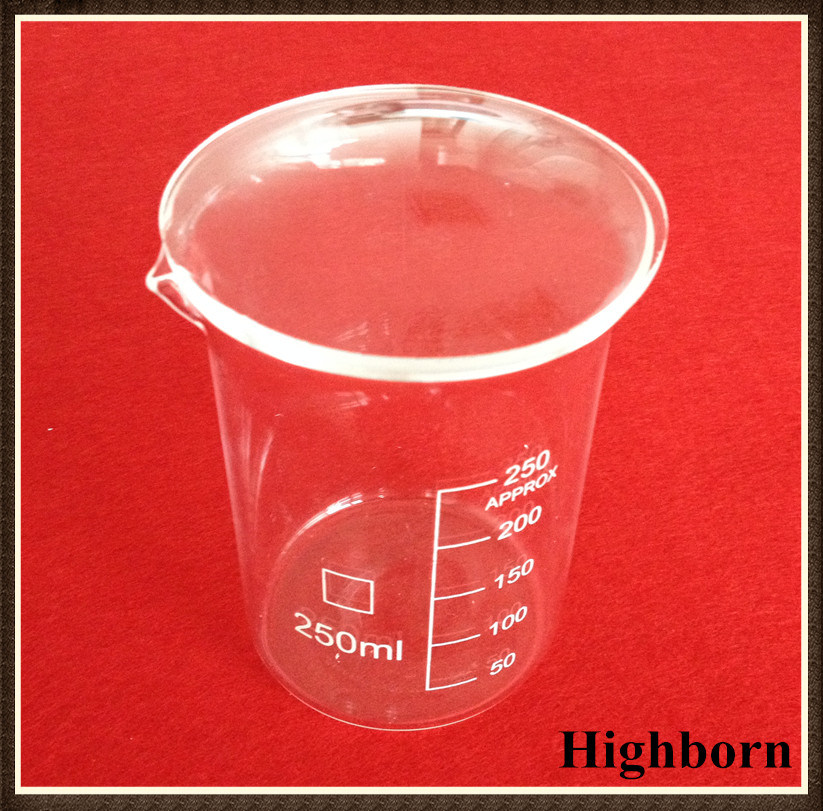 Low Form Quartz Glass Measuring Beaker with Graduation
