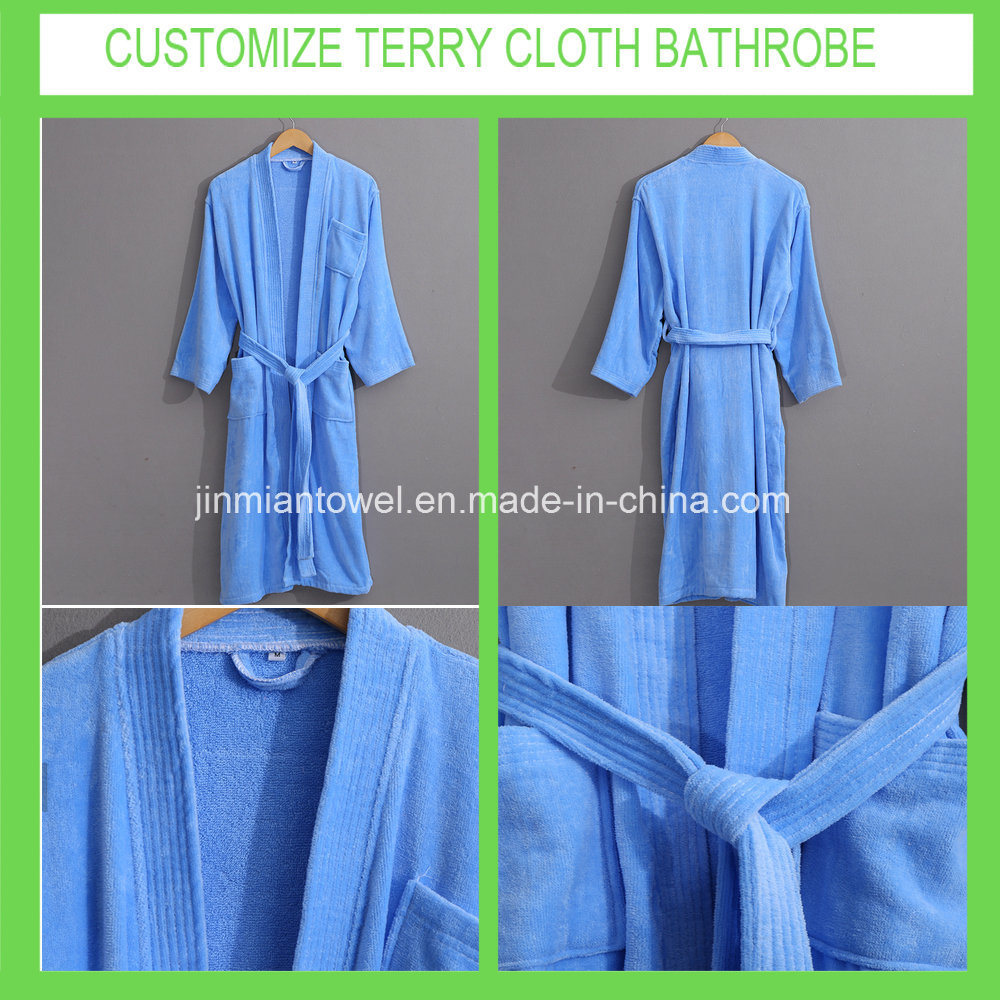 100% Cotton White Terry Cloth Bathrobe