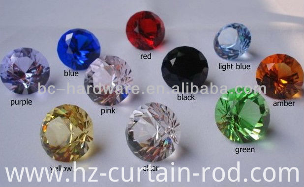 Curtains Ideas curtain rod crystal finials : China 60mm crystal curtain finial ,round crystal curtain rod ...