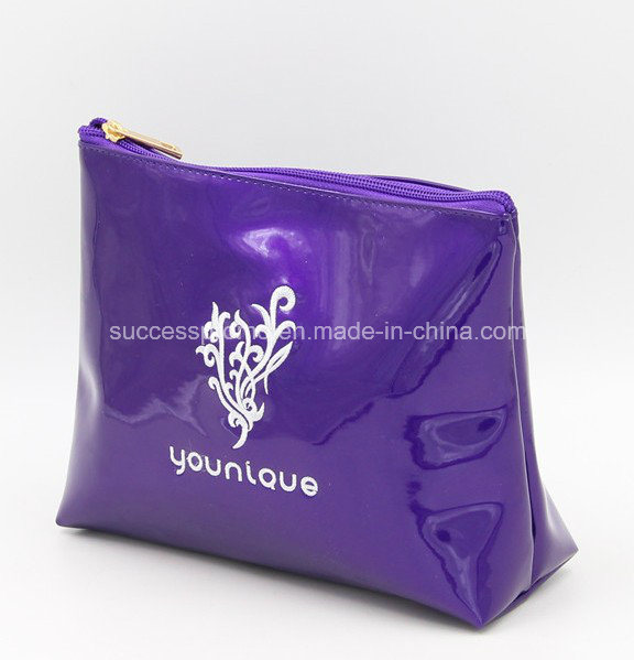 Custom Printed Canvas Toilet Cosmetic Bag, Promotional Make-up Ladies Bag