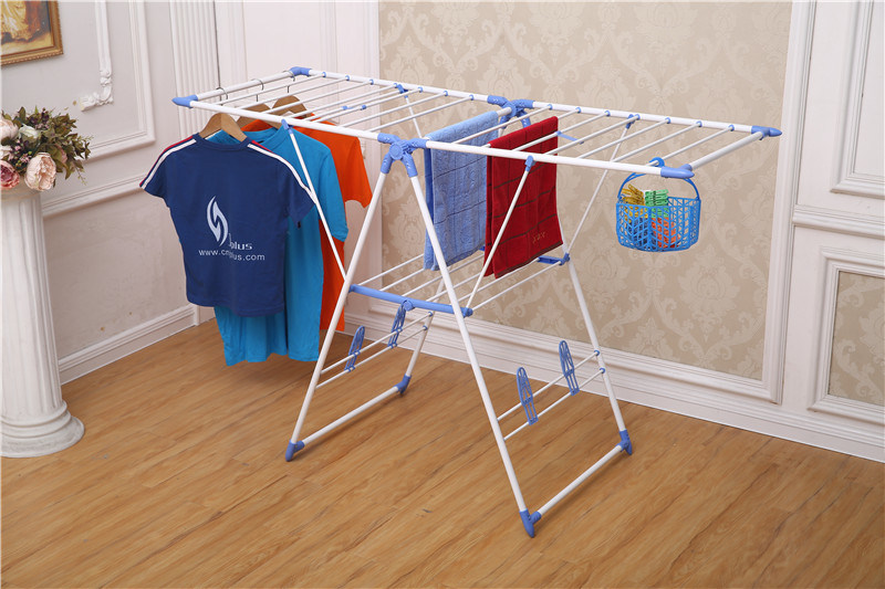 Balcony K Type Foldable Baby Clothes Hanger Drying Rack (JP-CR109PS)