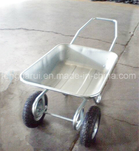 Zinc Plated Wb6211 Wheel Barrow with Double Wheel