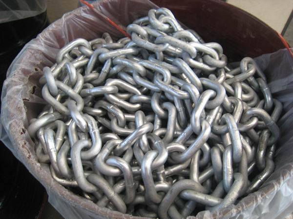 Carbon Steel Welded Anchor Chain DIN 763 Steel Link Chains