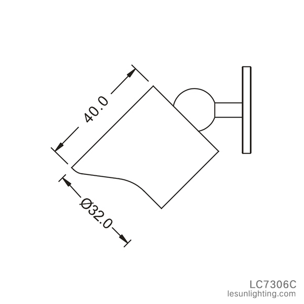 Movable 1W Recessed LED Under Cabinet Kitchen Light LC7308X