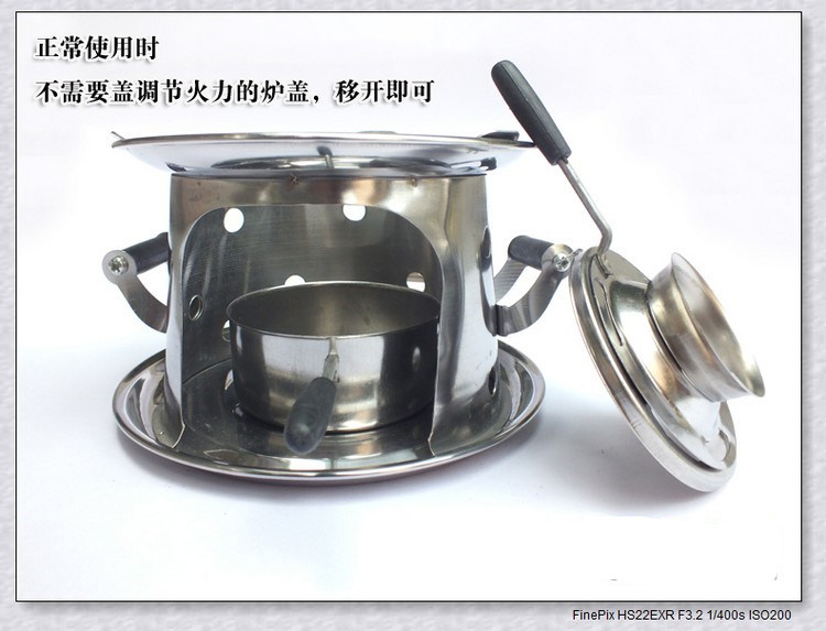 Military Tactical Stainless Steel Travel Camping Outdoor Wind-Proof Burner Stove Grill Basket Burner Stove