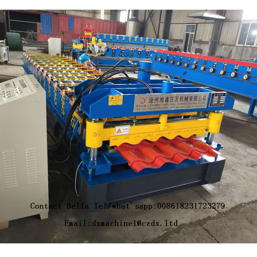 Galvanized Roof Glazed Tile Roll Forming Machine for Sales