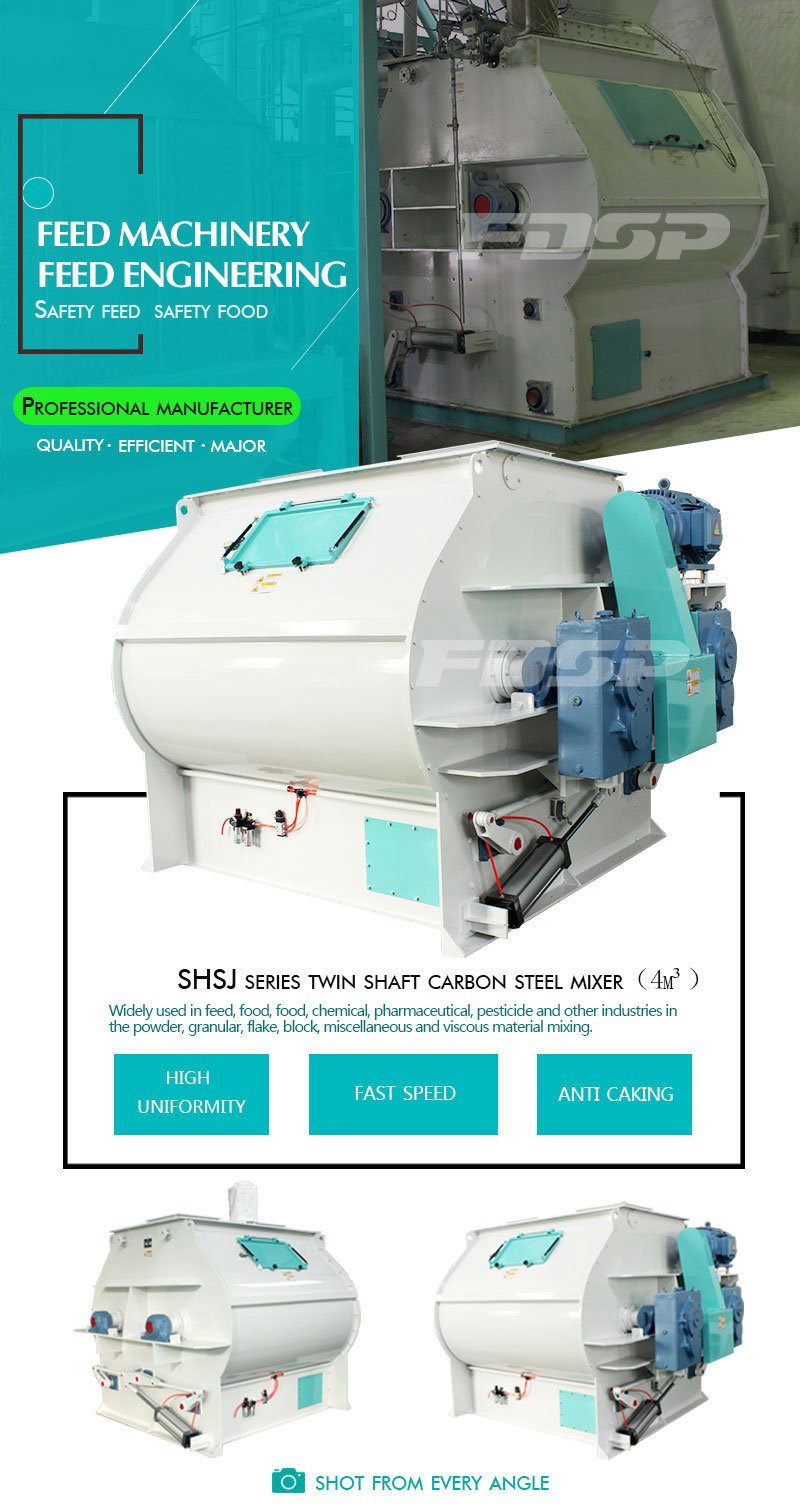 Shsj4 Competitive Price Fertilizer Double Shaft Mixer