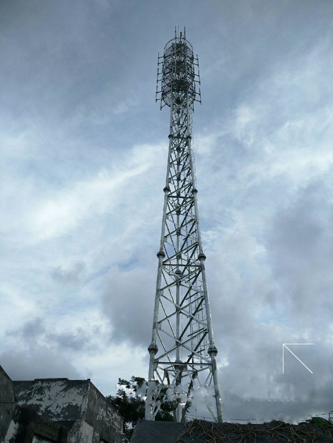 Good Quality Galvanized Tubular Transmission Steel Single-Tube Communication Tower