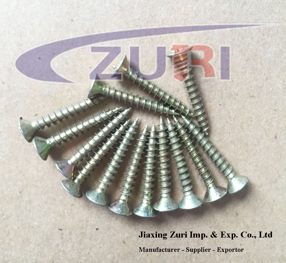 Chipboard Screw Yellow Zinc 4.0*20