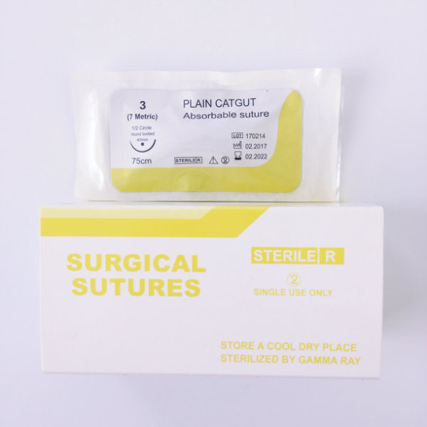 Absorbable Surgical Suture Thread with Needle Plain Catgut