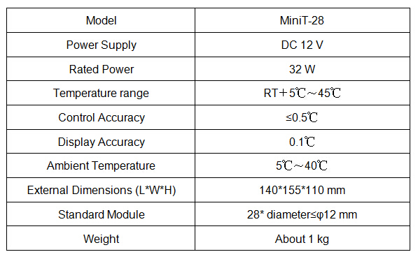 Biomedia Mini Dry-Type Incubator Minit 28/ Laboratory Instrument