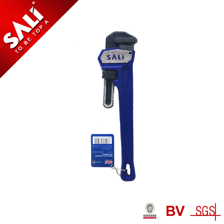 Sali High Quality Heat Treated Heavy Duty Straight Pipe Wrench