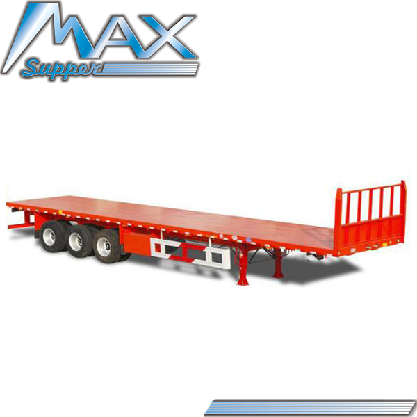 High Quality 35-80tons 3 Axles Flatbed Cargo Semitrailer/Semi Trailer (Hot Sale)