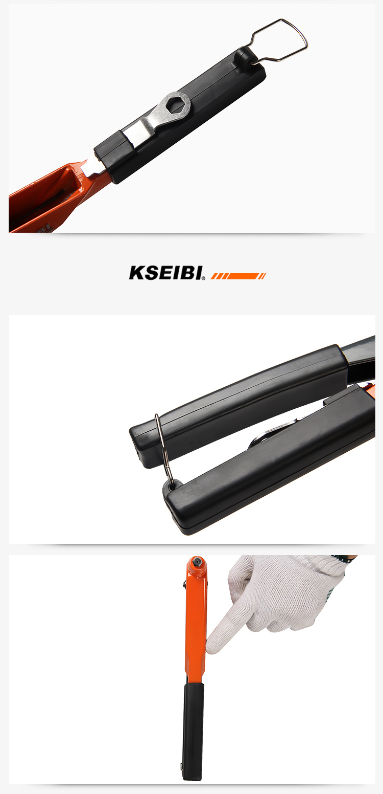 Trade Assurance Kseibi High Quality Rivet Gun Carbon Steel Hand Riveter for Auto Repair