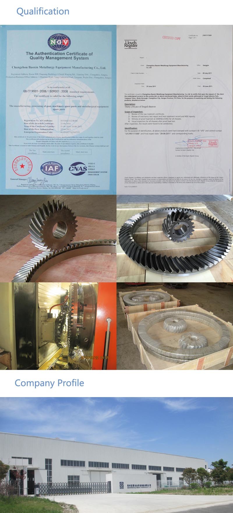 Oil Rig Rotary Table Large Spiral Bevel Gear