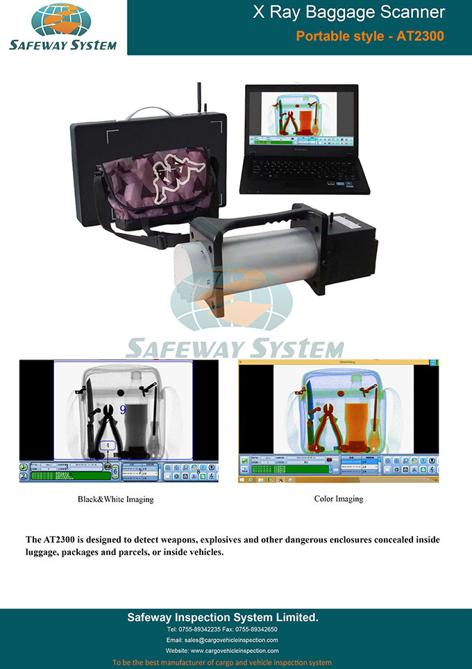 Baggage Scanner with X-ray Generator From Us Made Portable X Ray System X Ray Body Scanner for Explosives