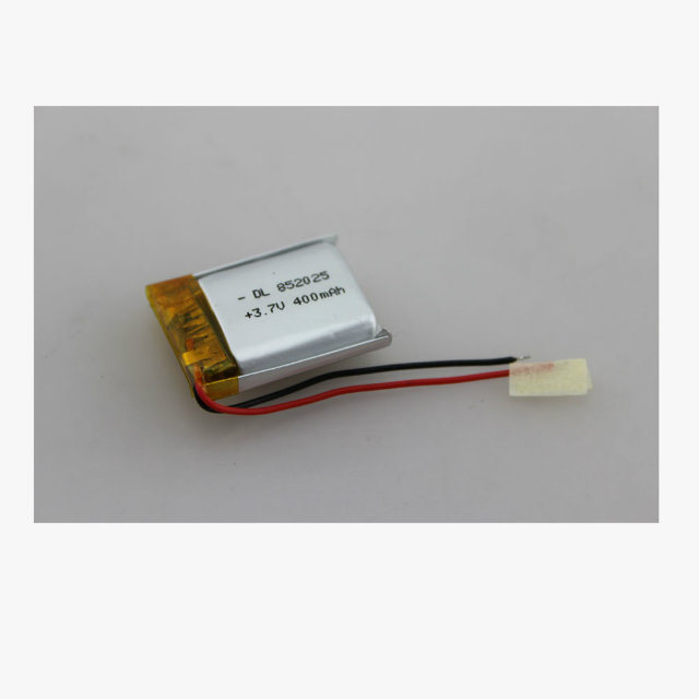 China Factory Rechargeable 852025 3.7V 400mAh Li-ion Polymer Battery