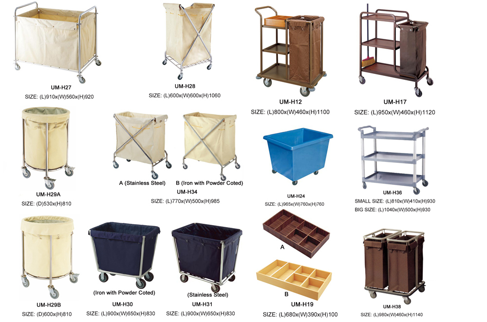 Stainless Steel Folding Laundry Cart