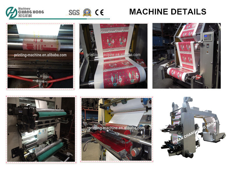 Four Color Plastic Bag Flexographic Printing Machine