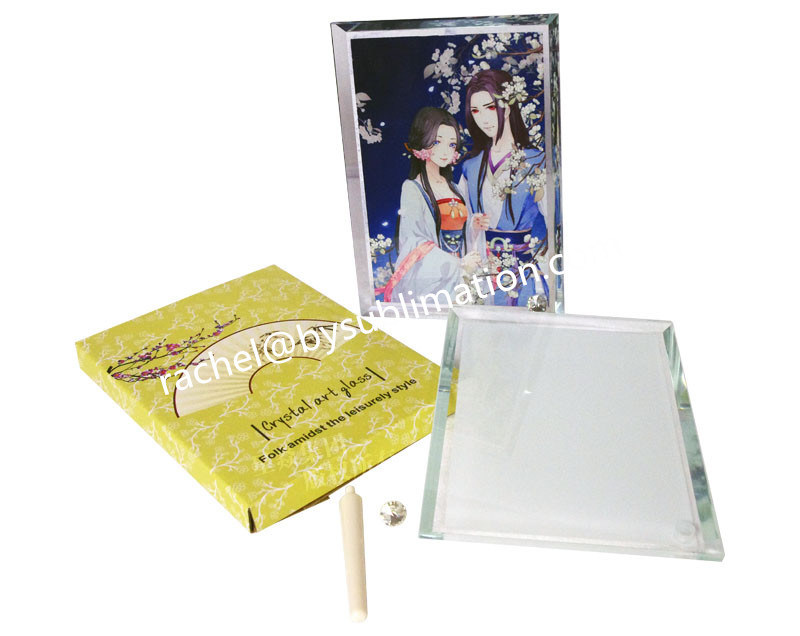 Sublimation Glass Photo Frame with Stand