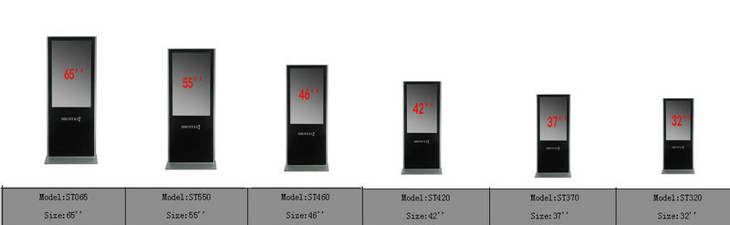 New Design 55'' Free Stand 1920*1080px Digital Kiosk LCD Monitor