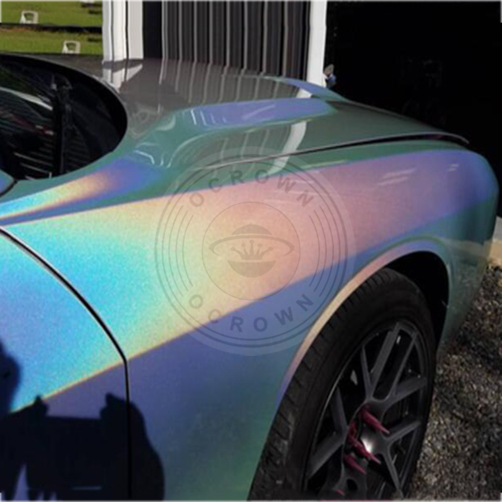 Laser Silver Holographic Chrome Rainbow Pigment for Auto Paint Factory