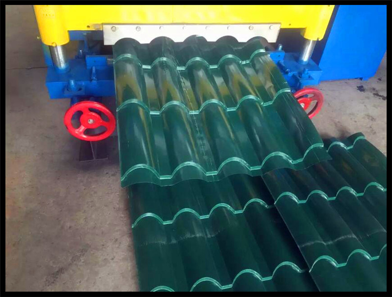 Step Roof Tile Glazed Tile Roll Forming Machinery