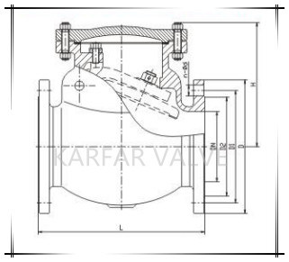 Brass API Non Return Swing Check Valve (H44)