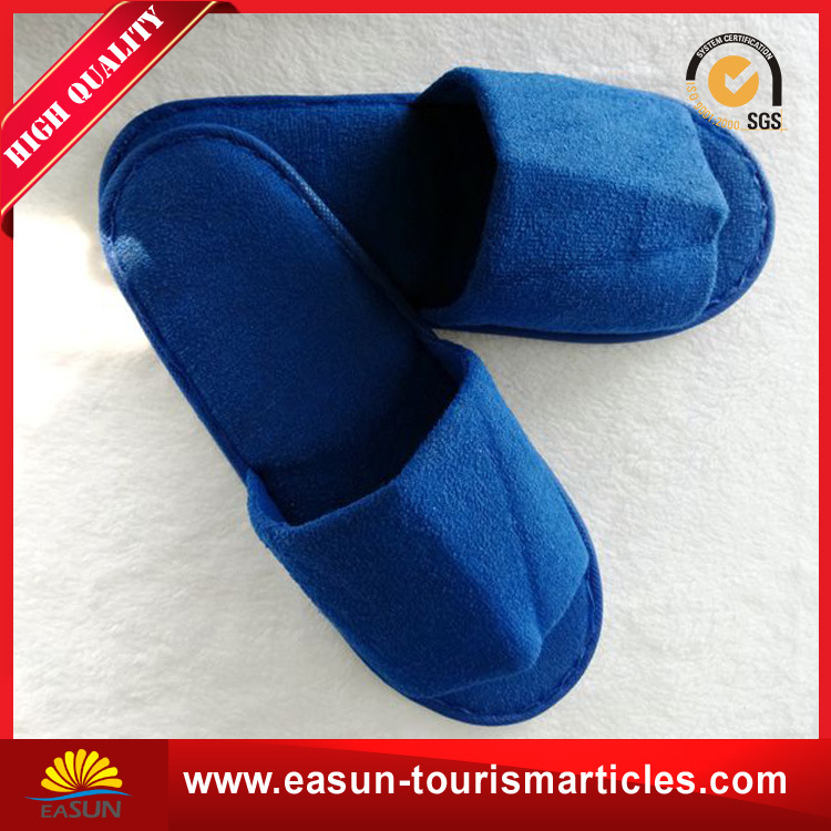 Blue Beauty Open-Toe Slippers for Hotel