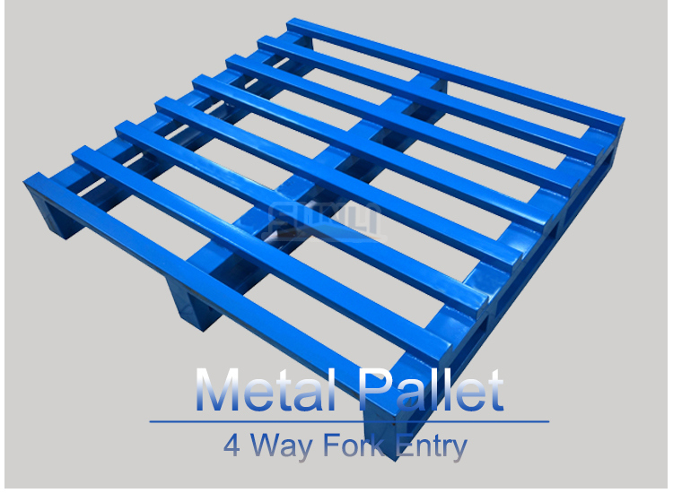 New 1200x1000x130mm 800kg Rack Galvanized Steel Pallet for 2 Way Entry