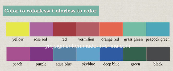 Low Temperature Activated Thermochromic Pigment Cold Color Change