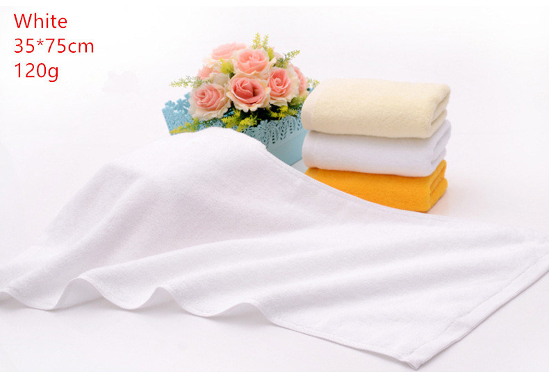 100% Cotton White Hotel Towel, Face Towel, Hand Towel