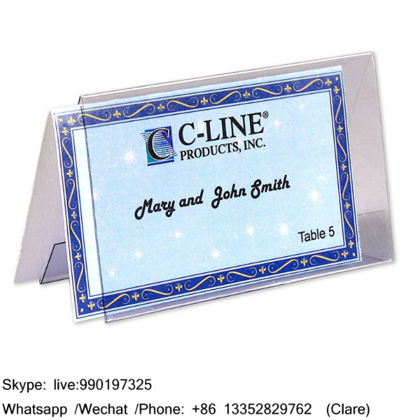 Clear Acrylic Desktop Name Card Holder